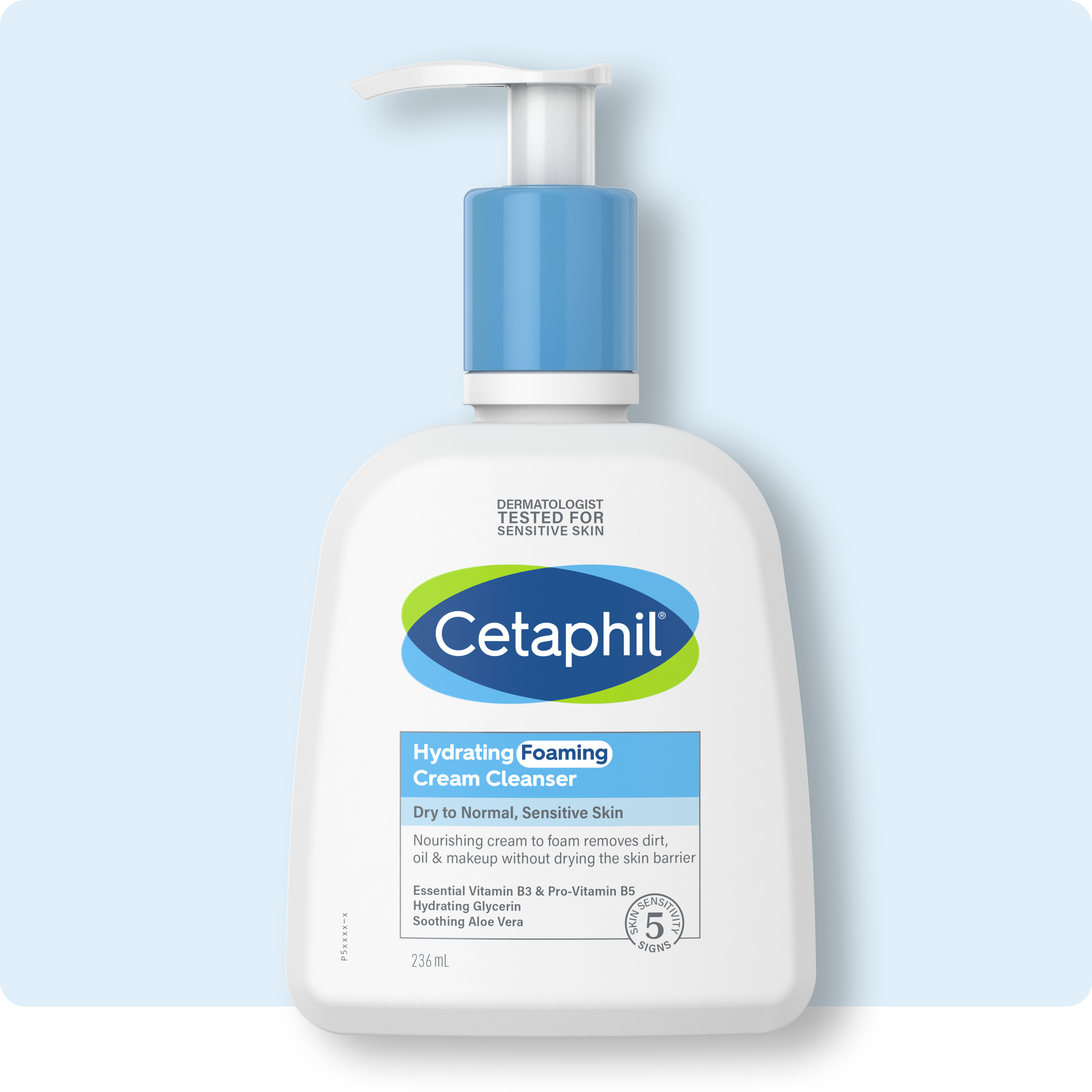 Sữa rửa mặt tạo bọt mịn dịu lành cho da nhạy cảm Cetaphil Hydrating Foaming Cream Cleanser